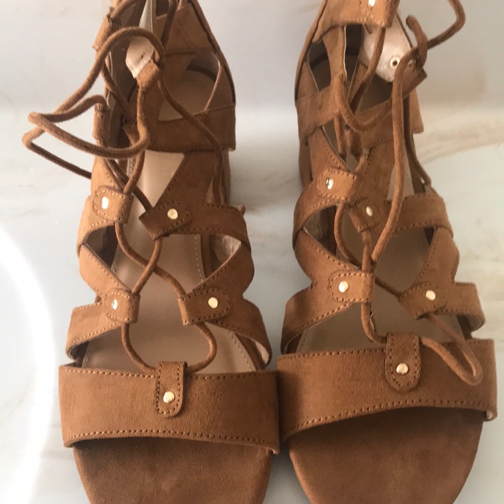 Cute Lace Up Stack Heel - image 2